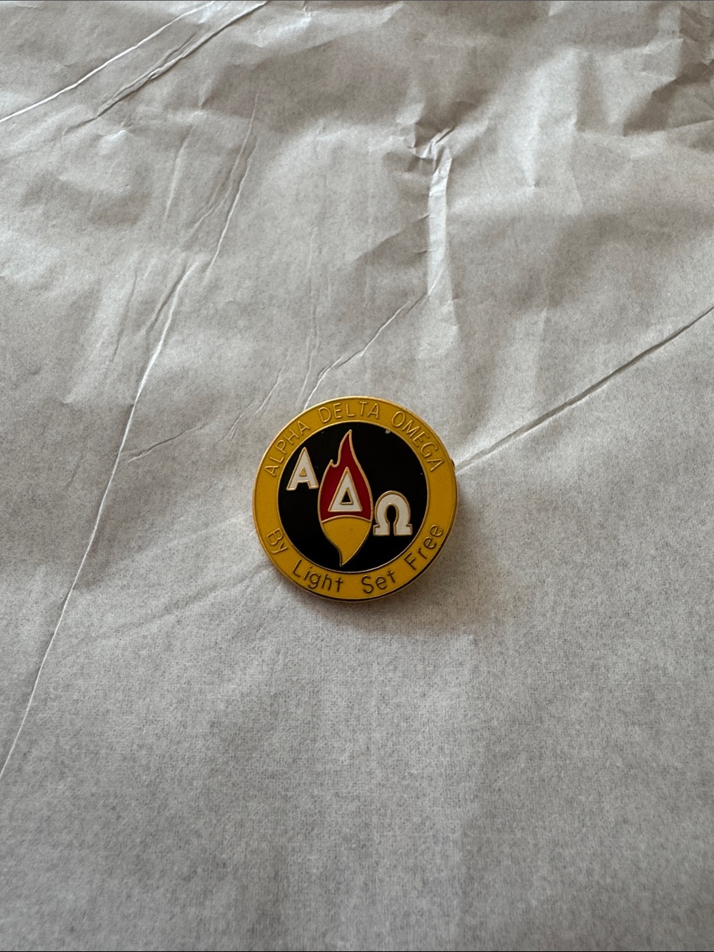 Enamel Pin - Black & Gold